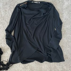 Soft Surroundings Zipper Shoulder Tunic Sweater